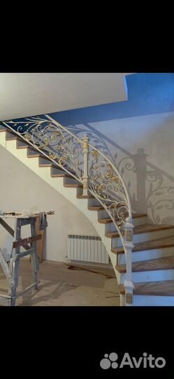 Кованные перила для лестницы