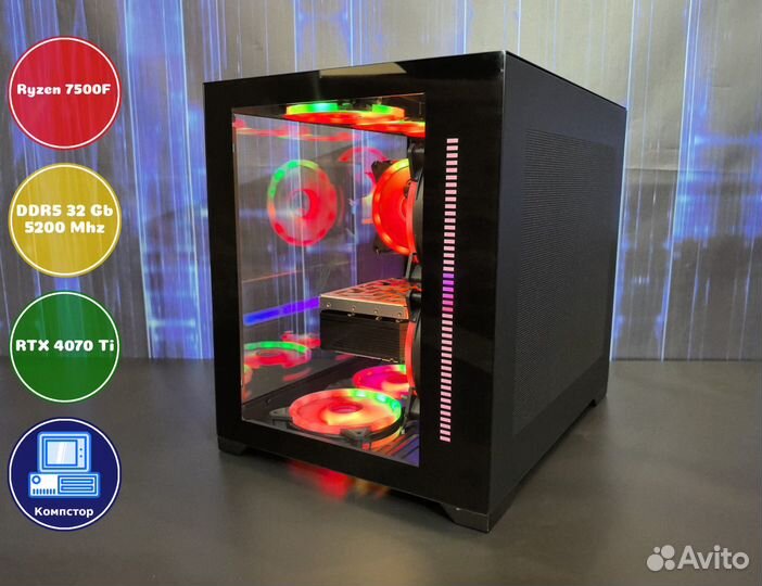 Мощный игровой AMD7500F-RTX4070Ti-32DDR5-SZQ26-B650