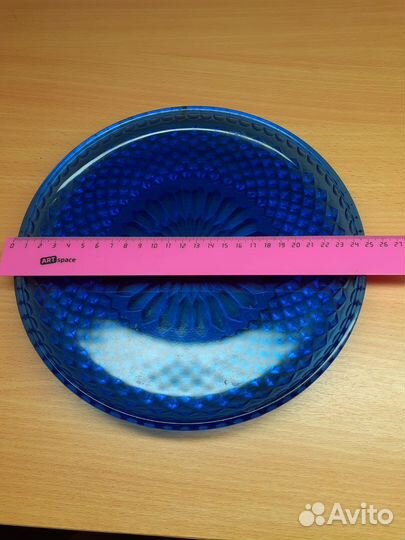 Фруктовница СССР, блюдо купоросное стекло, ваза