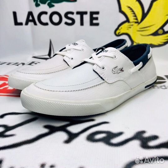 Кроссовки Lacoste Ramer Boat CRE SPM WHT/DK LTH