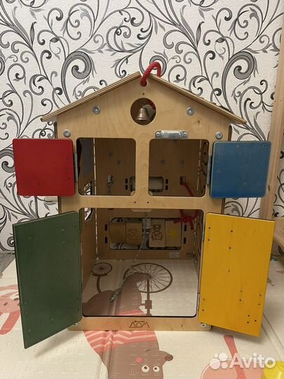 Бизиборд близилось Занятный Дом 40х60 см, Береза