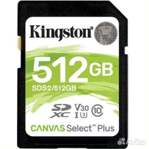 Карта sdxc Kingston Select Plus на 512GB