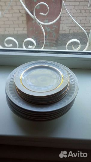Набор тарелок суповые 6шт, десертные 5шт, СССР