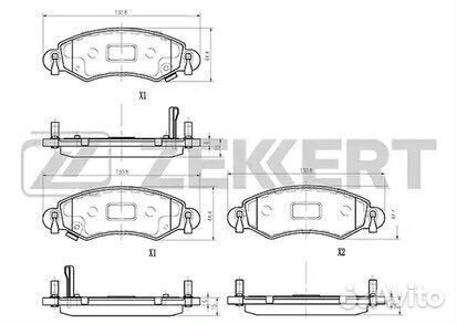 Колодки передние Opel Agila