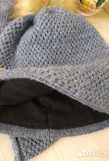 Комплект шапка и снуд женский