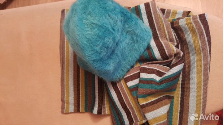 Женская шапка и шарф, Италия, новое