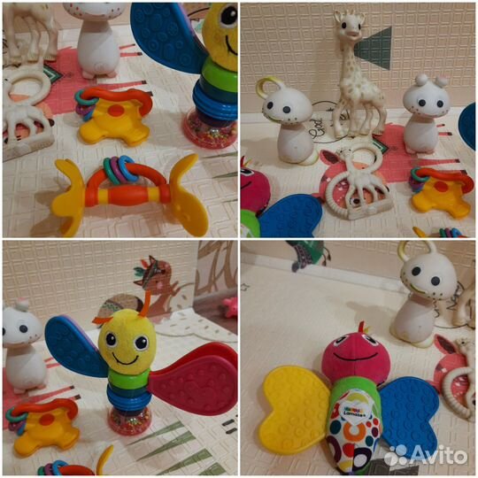 Развивающие игрушки, грызунки(жирафик Софи)
