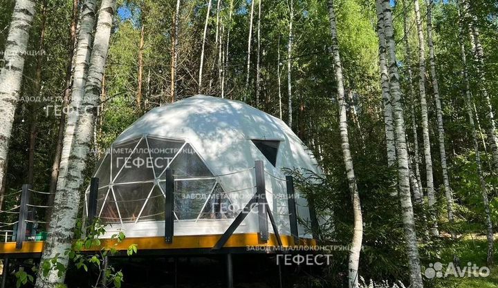 Геокупол, производство глэмпинг шатров площадь 112