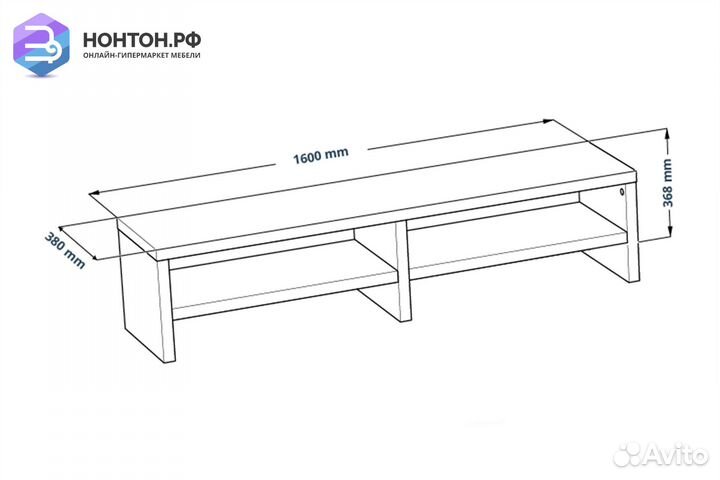 Тв-тумба enkel TV16 белая
