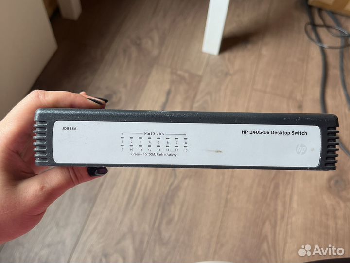 Настолтный комутатор hp 1405-16 desktop switch