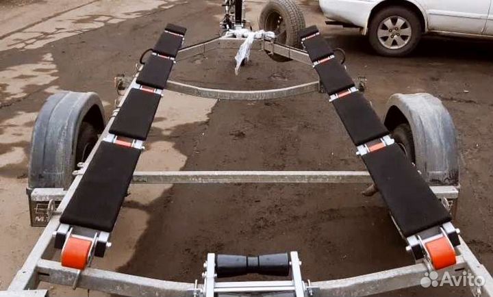 Роликовые ложементы для прицепа гидравлические