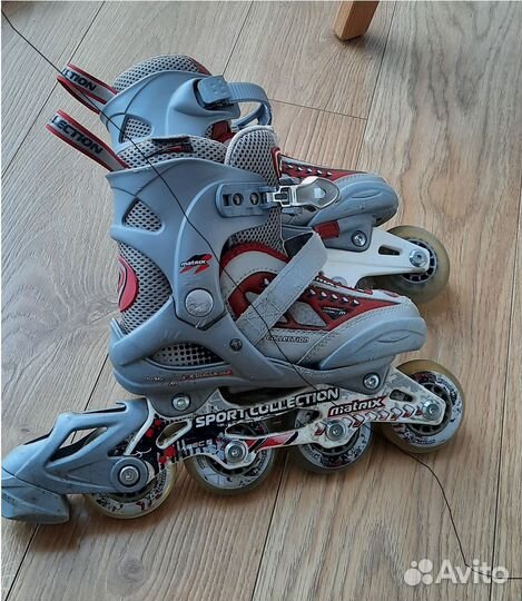 Роликовые коньки детские раздвижные 27-30 р-р