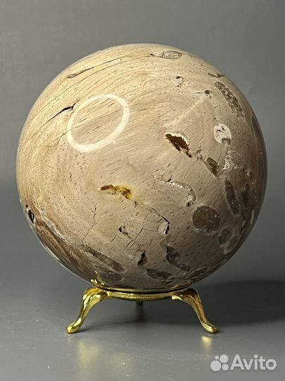 Шар окаменелое дерево 104 мм