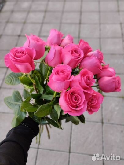 Букет розовых роз