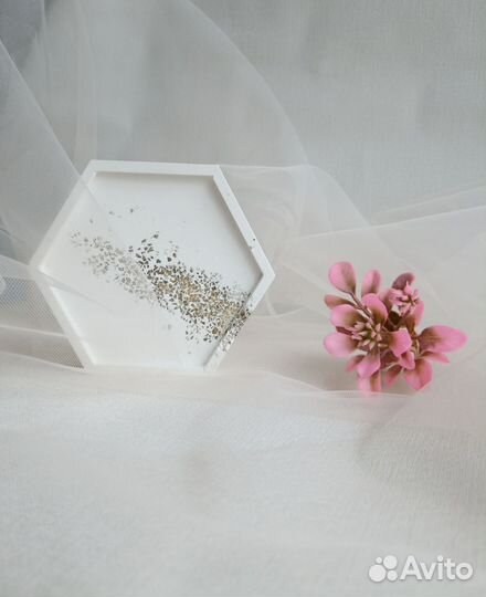 Поднос, подставка из гипса