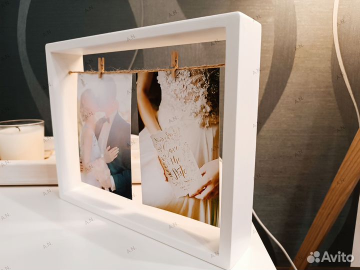 Рамка для фото интерьерная из дерева