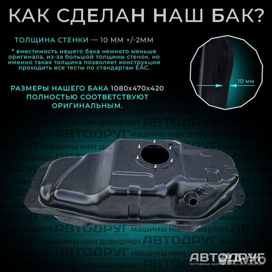 Топливный бак Mitsubishi Pajero Sport KH 2008-2015