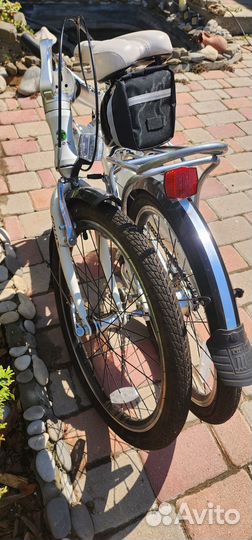 Велосипед белый складной FoldX