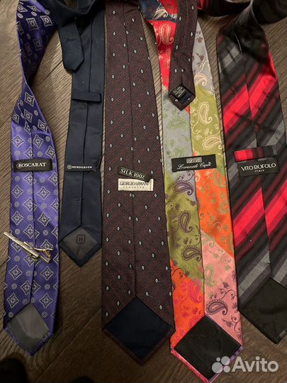 Галстук б/у Giorgio Armani, зажим, еще 4 галстука