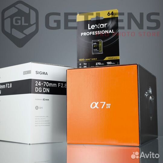 Sony A7 IV + Sigma 24-70 2.8 DG DN + Lexar 64GB
