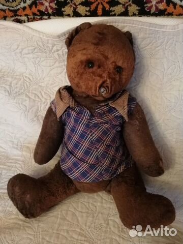 Мишка игрушка 50-х годов СССР опилки