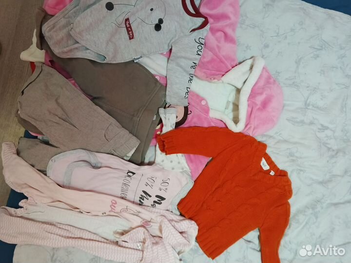 Вещи пакетом на девочку 74