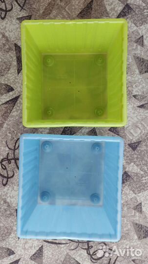 Контейнер икеа вессла (синий и зелёный)