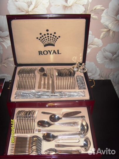 Набор столовых приборов royal 75 предметов (новый)