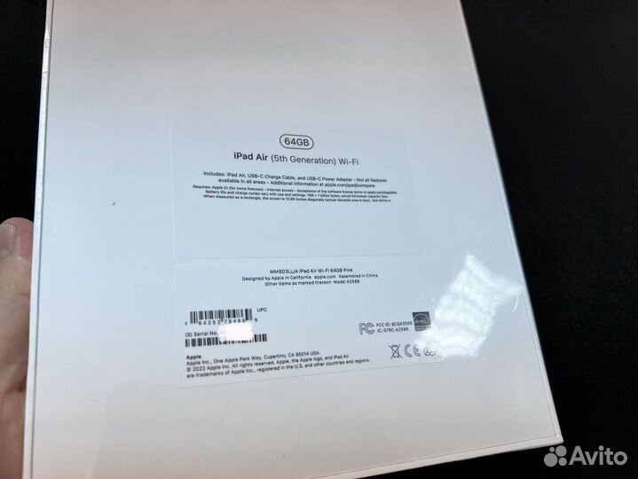 Hoвый iPad 5 Air. 2022 64Gb. Poзовый
