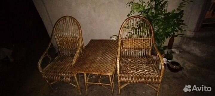 Комплект плетеной мебели Б/У