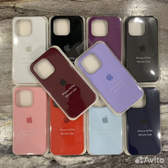 Чехлы Silicone Case для iPhone 15 Pro