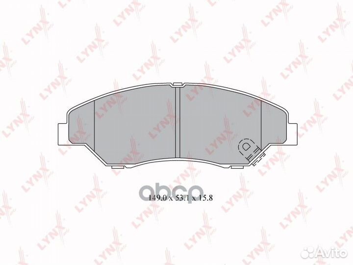 Колодки тормозные дисковые перед KIA Sporta