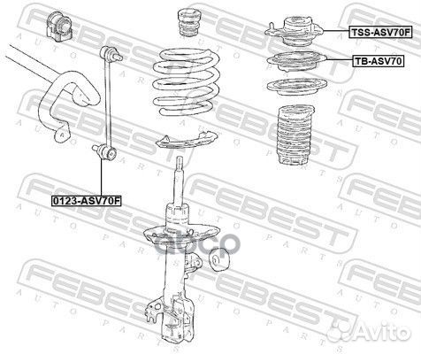 Подшипник опоры амортизатора toyota Camry 17