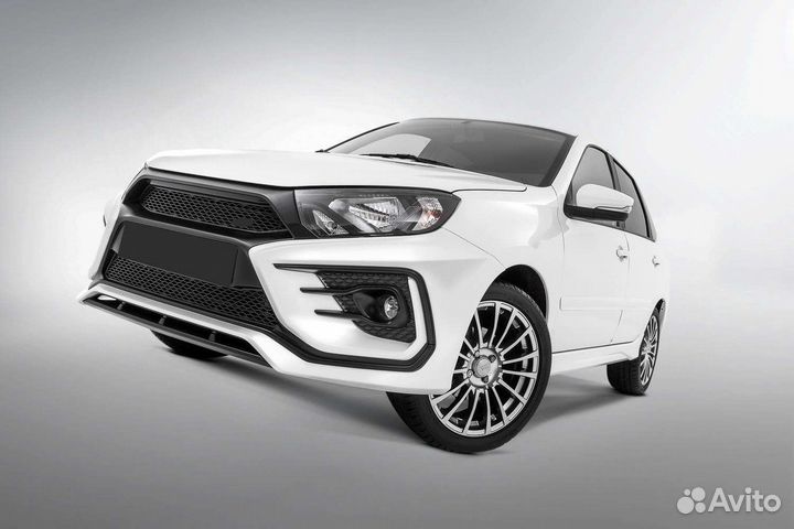 Бампер передний Гранта FL ”xmug”