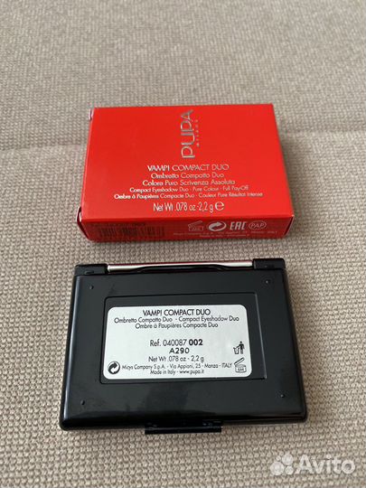 Тени для век Pupa duo новые