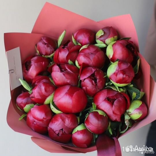 Букет из пионов