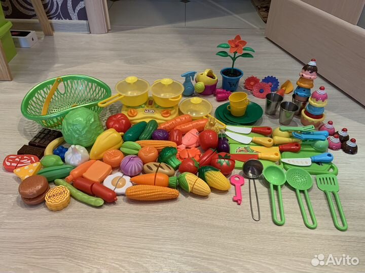Посуда детская овощи и фрукты и тд