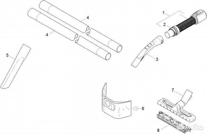 Запчасть karcher WD 3 Battery (1.629-910.0)
