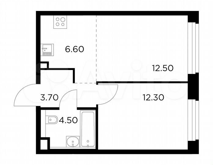 2-к. квартира, 39,6 м², 15/20 эт.