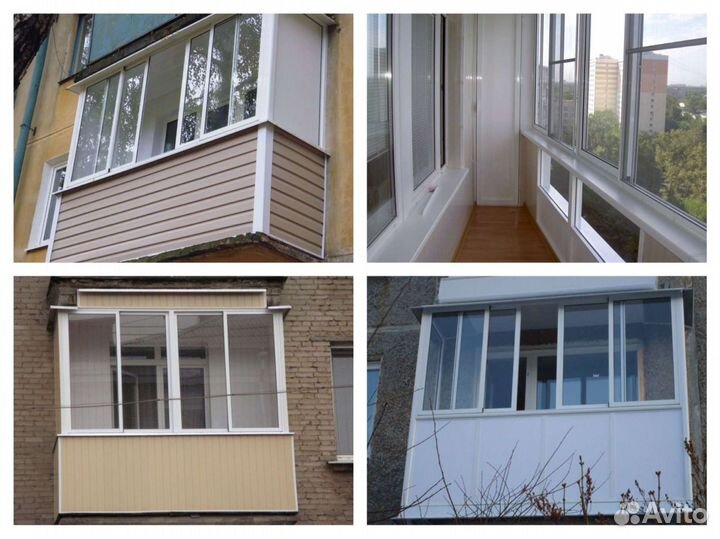 Балкон пластиковый в хрущевку с отделкой