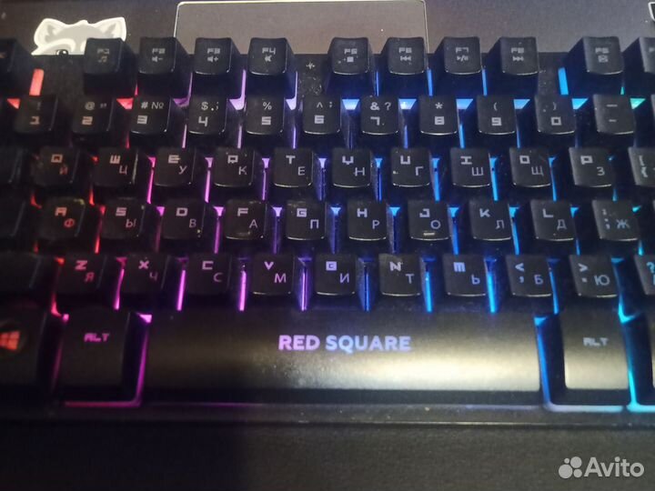 Игровая клавиатура Tesla TKL RGB Red square