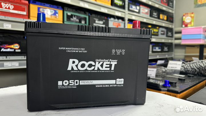 Аккумулятор Rocket SMF 100 Ач обр Азия с буртиком