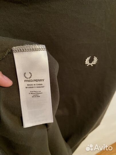 Футболка fred perry хаки оригинал