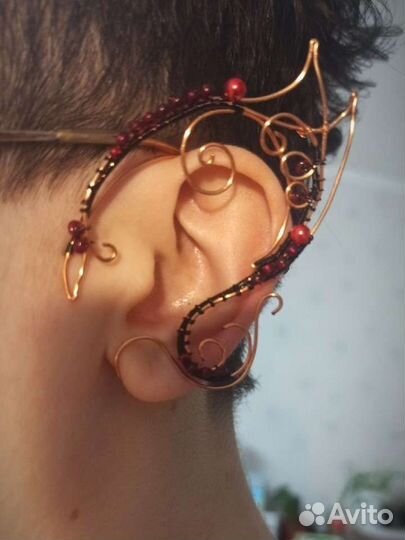 Серьги и каффы ручной работы