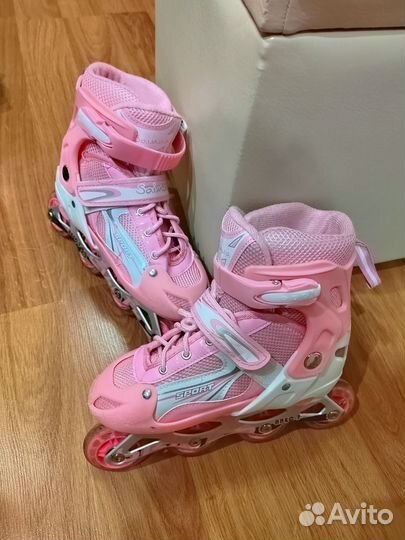 Роликовые коньки детские раздвижные 33 36