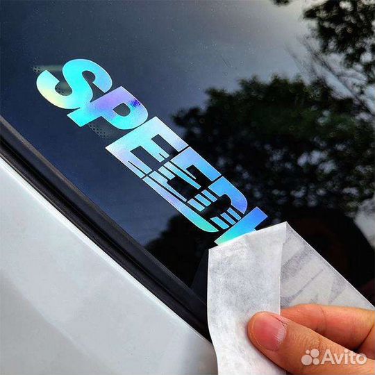 Наклейка виниловая оракал плоттерная резка логотип