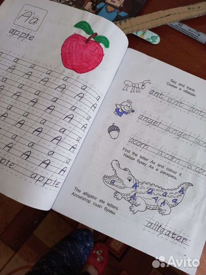 Английский прописи и слова