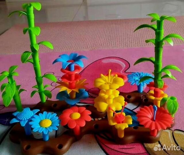 Конструктор Цветочный сад (пластик)