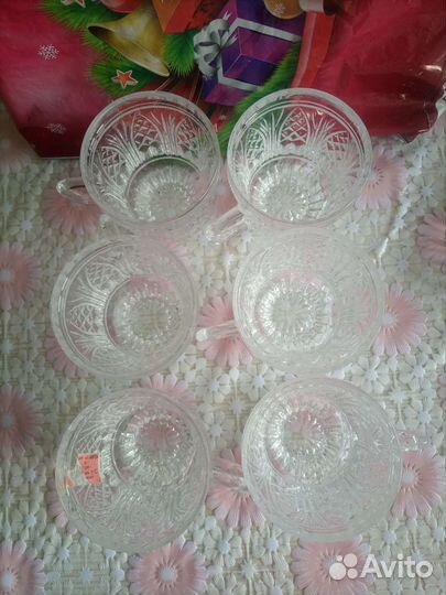 Кружки хрустальные 