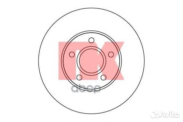 204848NK диск тормозной передний 15' wheel Vol